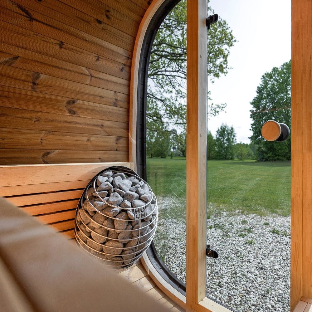 Leil Saunas Black Cube Classic 4-Person Outdoor Sauna