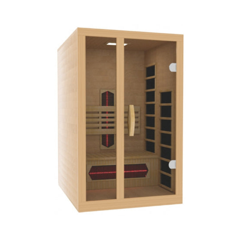 Golden Designs Gracia 1-2 Person Full Spectrum Near Zero EMF Infrared Sauna | DYN-6119-03 FS