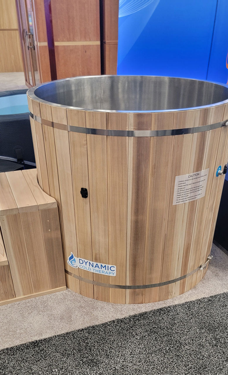 Golden Designs Dynamic Cold Therapy Barrel 304 Stainless Steel Cold Plunge with Chiller-Cold Plunge Tubs-Golden Designs-Nordica Sauna