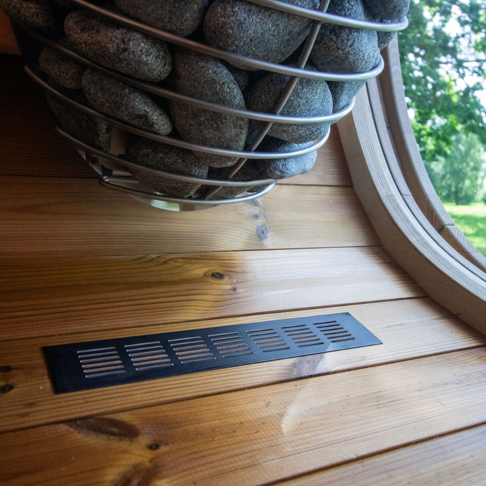 Leil Saunas Black Cube Classic 4-Person Outdoor Sauna