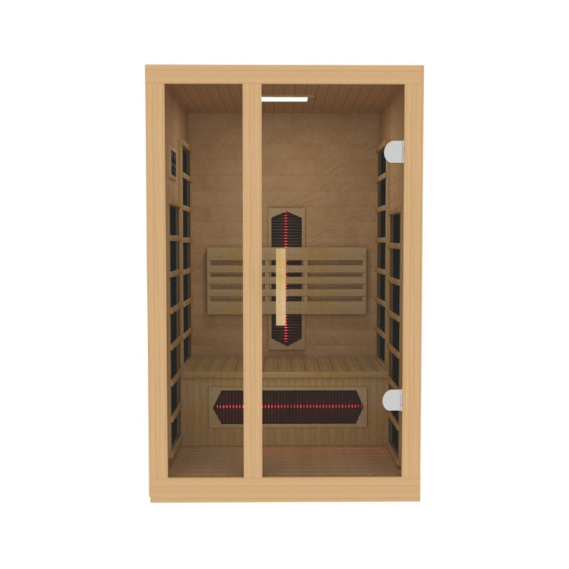 Golden Designs Gracia 1-2 Person Full Spectrum Near Zero EMF Infrared Sauna | DYN-6119-03 FS