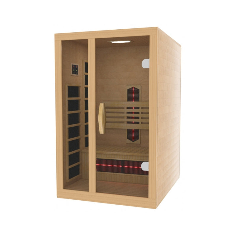 Golden Designs Gracia 1-2 Person Full Spectrum Near Zero EMF Infrared Sauna | DYN-6119-03 FS