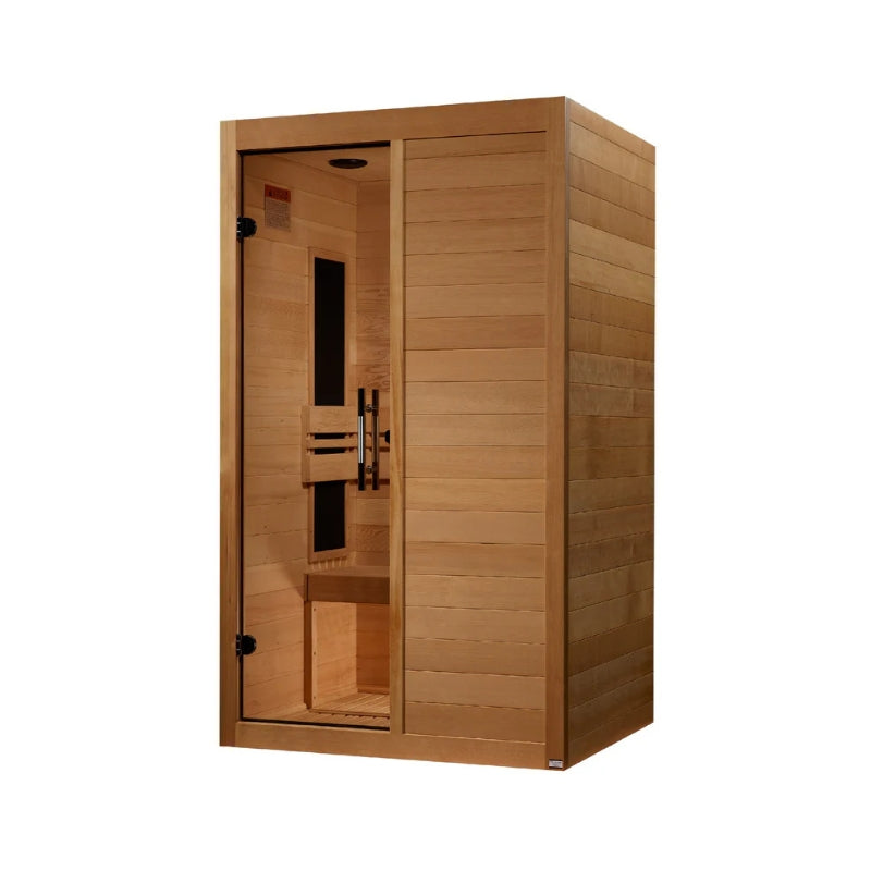 Golden Designs Maxxus S-Line 2-Person Ultra Low EMF FAR Infrared Sauna in Canadian Hemlock