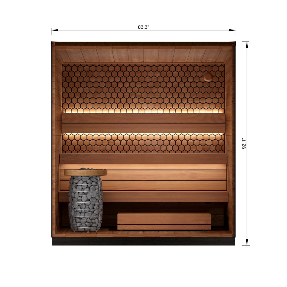 Leil Saunas Viva 210 3-Person Outdoor Sauna