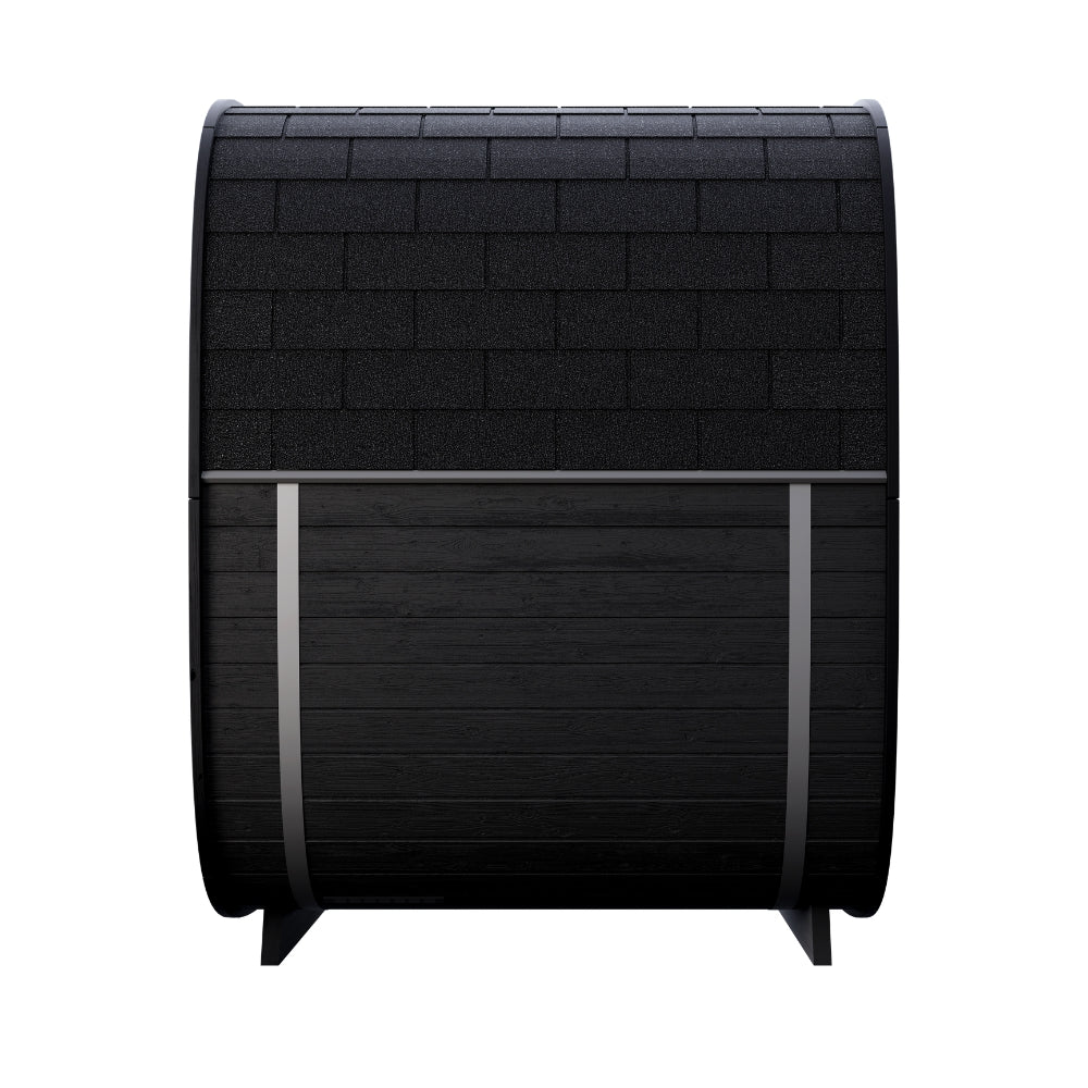 Leil Saunas Black Cube Premium 4-Person Outdoor Sauna