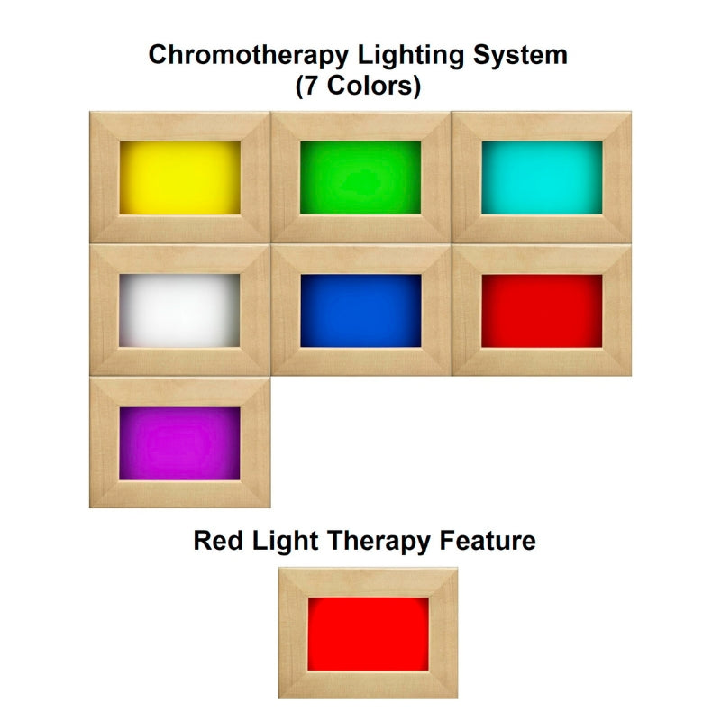 Golden Designs Maxxus S-Line 2-Person Full Spectrum Infrared Sauna with Pacific Cedar