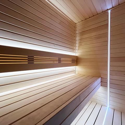 Universal Sauna Light Kit with Two 10-Ft Flexible LED Strips-Prosaunas-Nordica Sauna