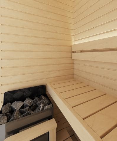 Auroom Cala Glass Mini Sauna (Aspen)-Sauna-Auroom-Nordica Sauna
