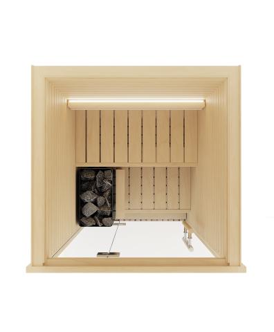 Auroom Cala Glass Mini Sauna (Aspen)-Sauna-Auroom-Nordica Sauna