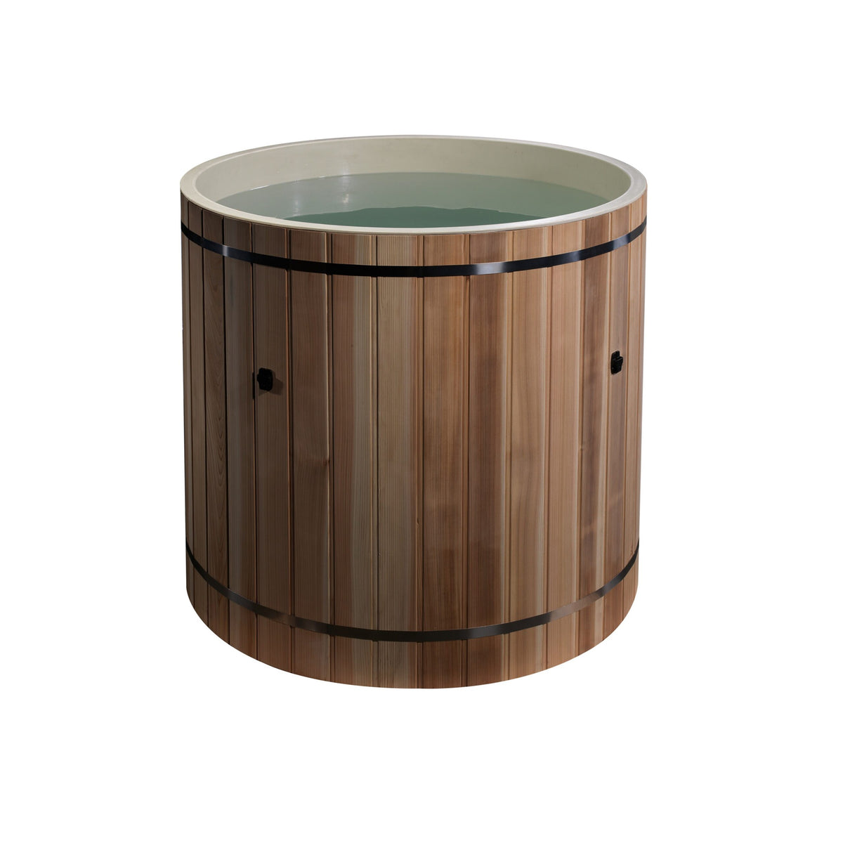Golden Designs Dynamic Cold Therapy Cedar Barrel Spa – Plastic Tub with Chiller-Cold Plunge Tubs-Golden Designs-Nordica Sauna