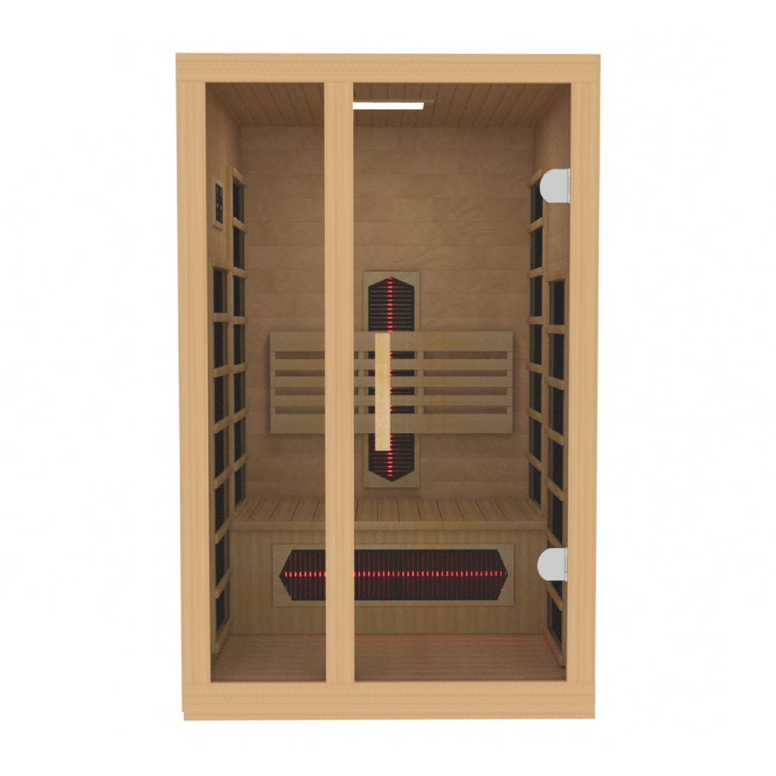 Golden Designs Gracia 1-2 Person Full Spectrum Near Zero EMF FAR Infrared Sauna | DYN-6119-03 FS