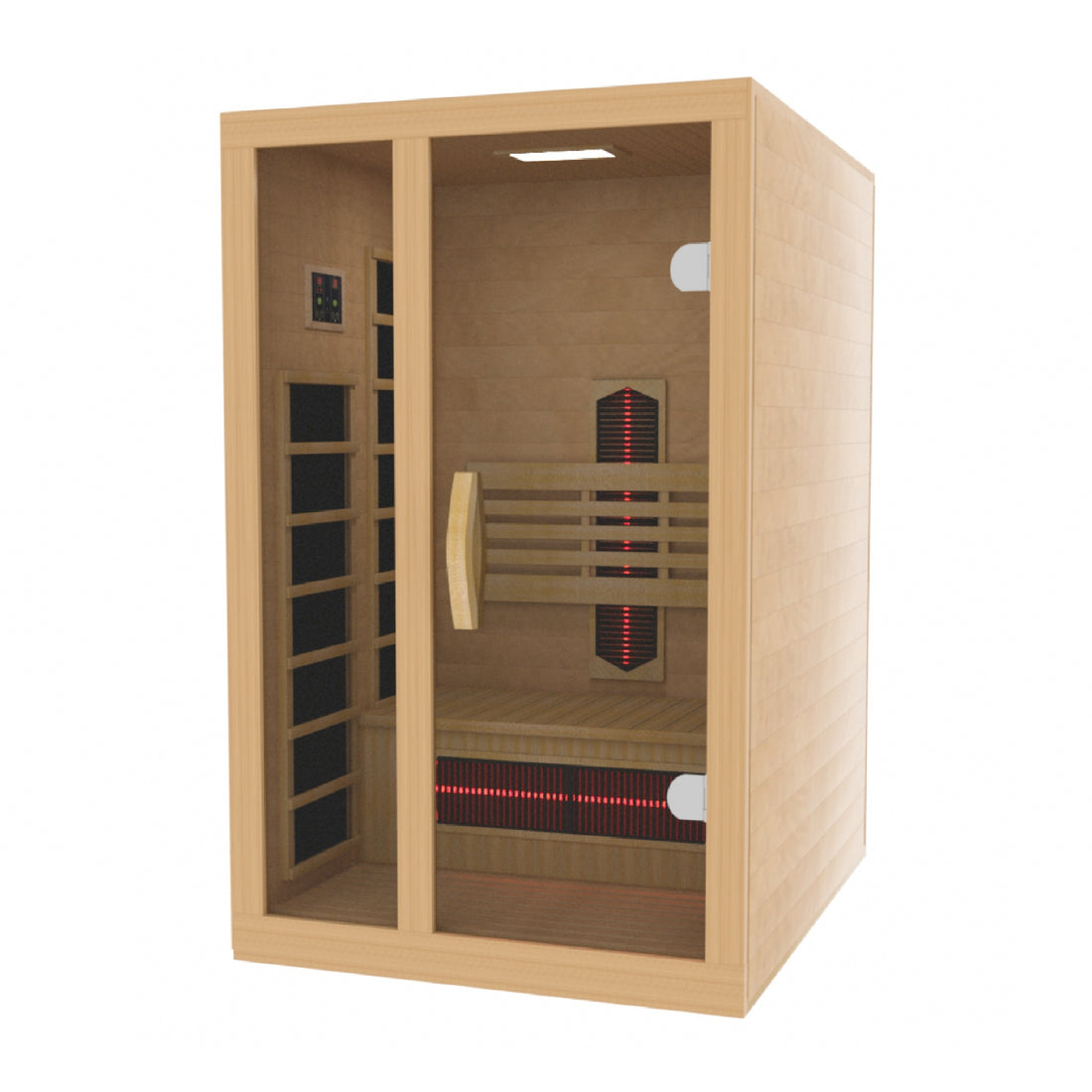 Golden Designs Gracia 1-2 Person Full Spectrum Near Zero EMF FAR Infrared Sauna | DYN-6119-03 FS