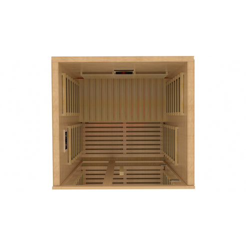 Golden Designs Gracia 1-2 Person Full Spectrum Near Zero EMF FAR Infrared Sauna | DYN-6119-03 FS
