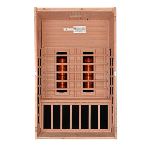 Golden Designs Serena 2-person Full Spectrum Infrared Sauna with Canadian Hemlock