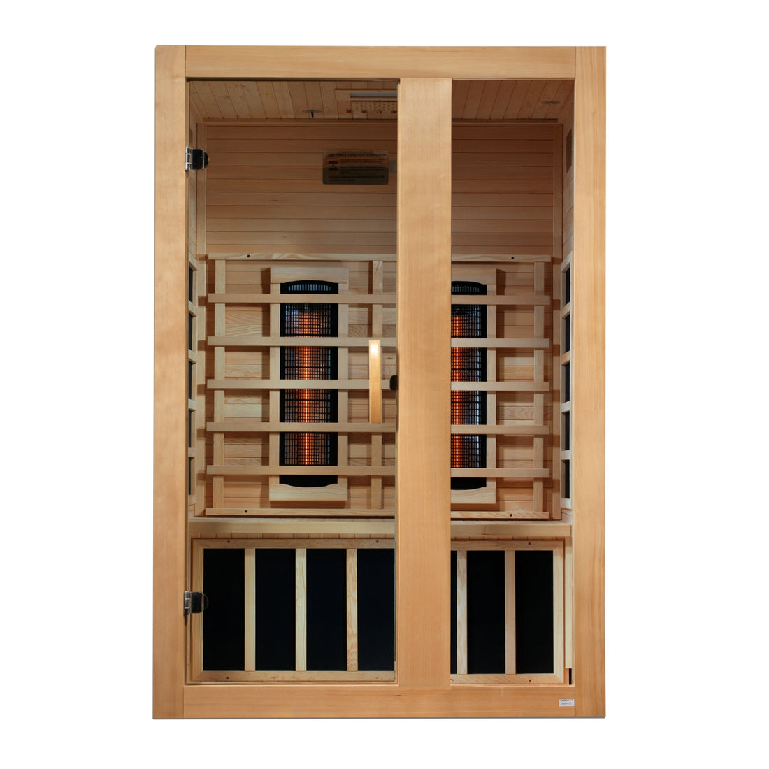 Golden Designs Serena 2-person Full Spectrum Infrared Sauna with Canadian Hemlock
