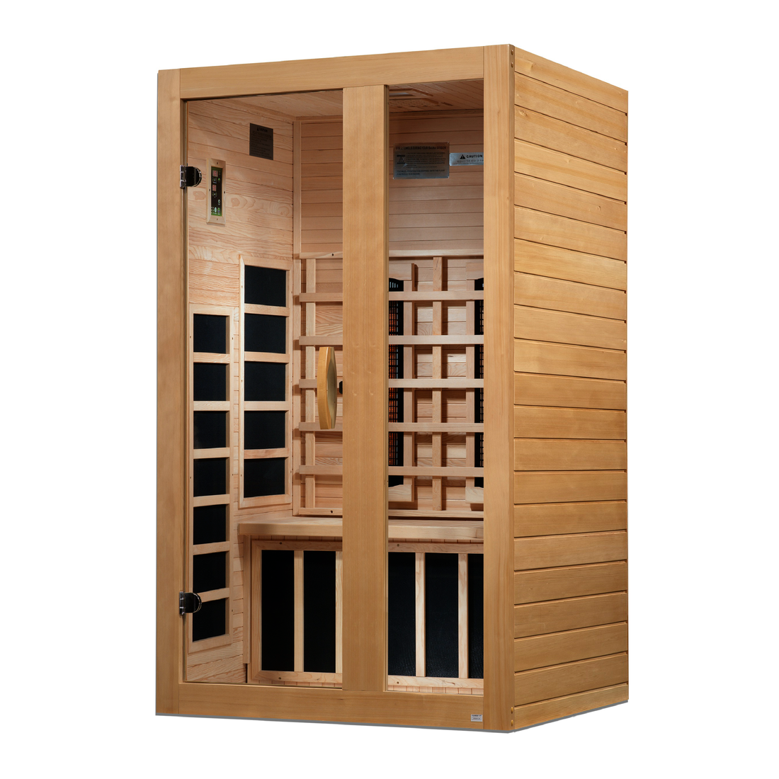Golden Designs Serena 2-person Full Spectrum Infrared Sauna with Canadian Hemlock