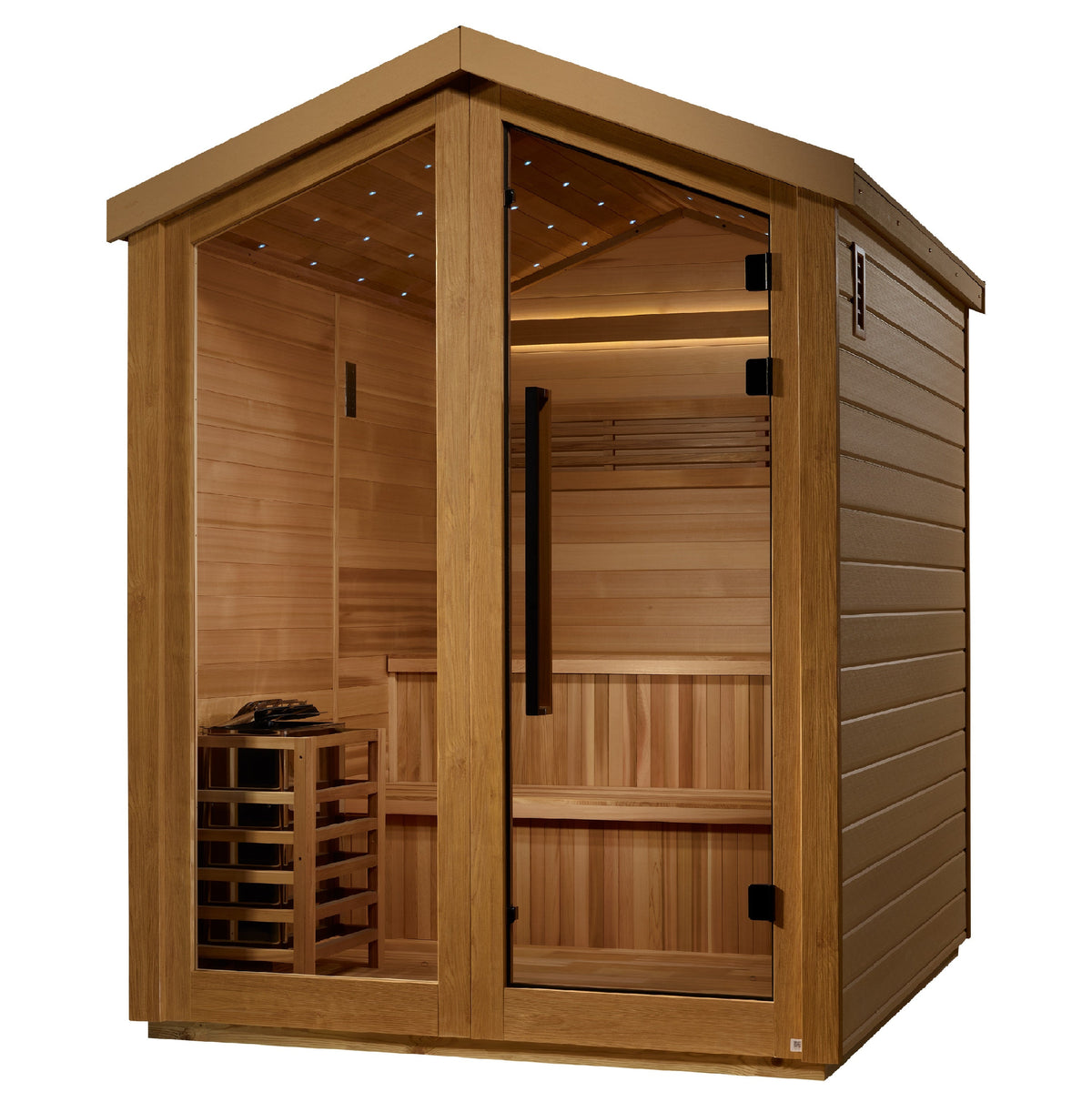 Golden Designs "Kaarina" 6-Person Outdoor Traditional Sauna-Sauna-Golden Designs-Nordica Sauna