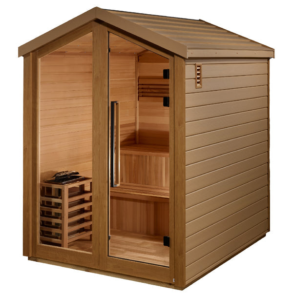 Golden Designs "Kaarina" 6-Person Outdoor Traditional Sauna-Sauna-Golden Designs-Nordica Sauna