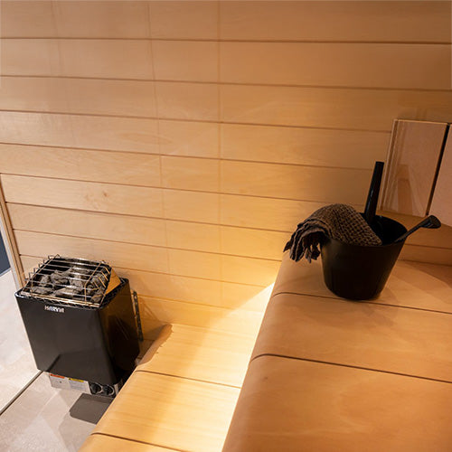 Harvia KIP60B 6kW Electric Sauna Heater with Built-In Controls