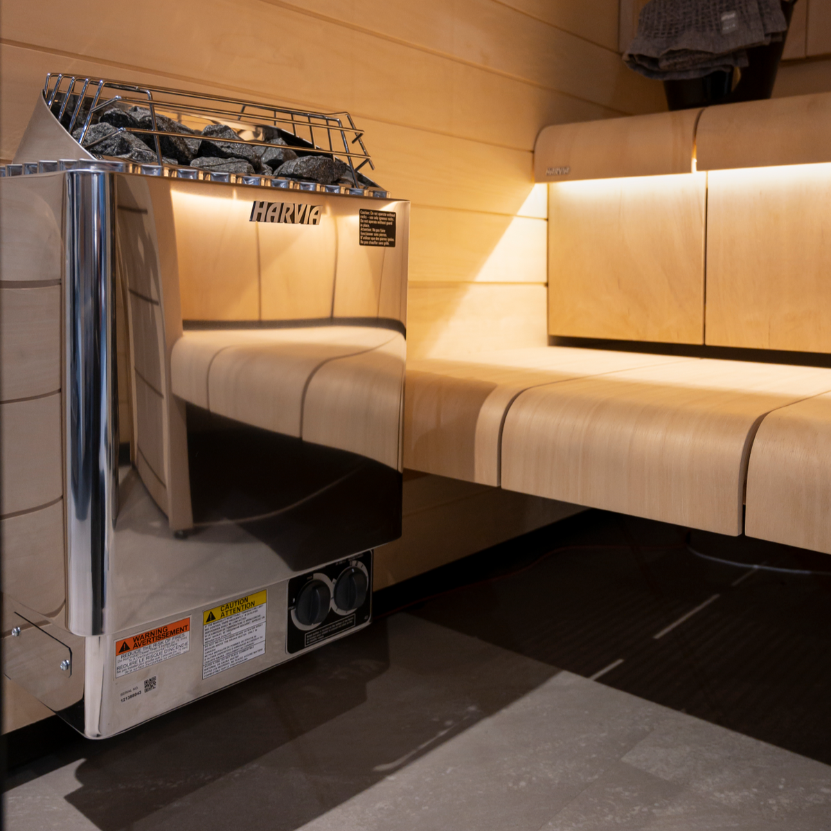 Harvia KIP45B 4.5kW Electric Sauna Heater with Built-In Controls-Sauna Heater-Harvia-