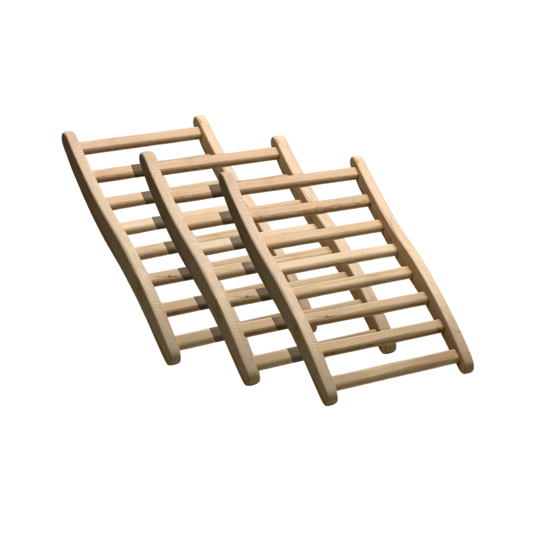 Golden Designs 3-Person Ergonomic Sauna Back Rest in Hemlock Wood