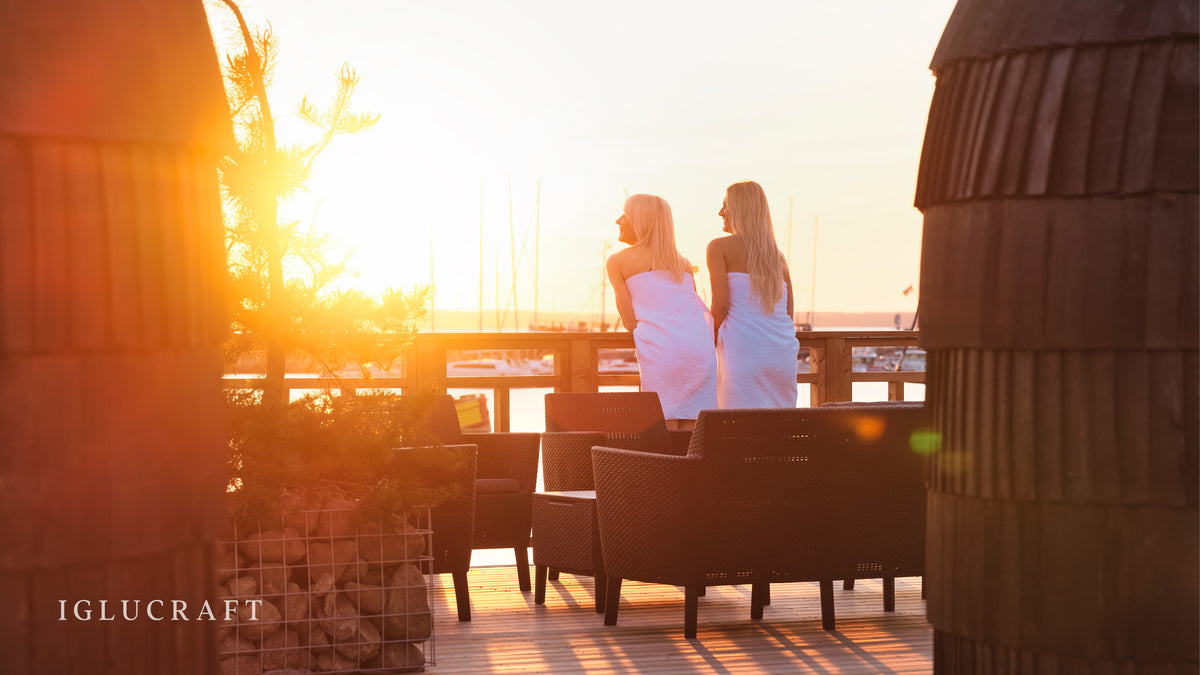 Iglucraft Double Iglusauna 4-6 Person Fully Assembled Outdoor Sauna