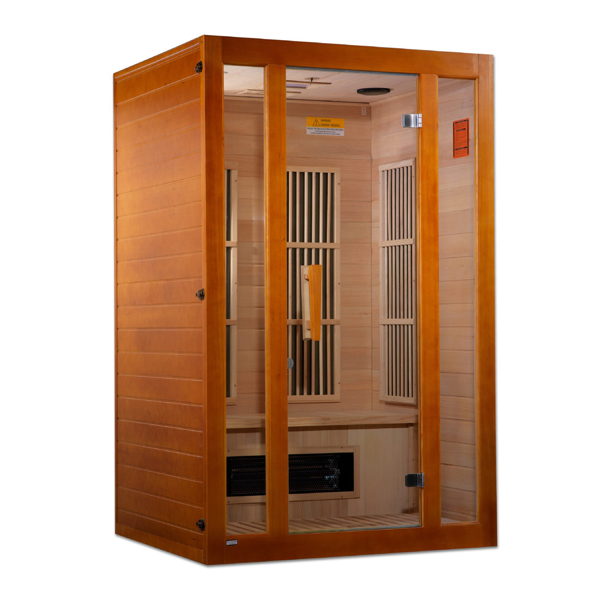Golden Designs Aspen Maxxus 2-Person Low EMF FAR Infrared Sauna with Hemlock Wood-Sauna-Golden Designs-Nordica Sauna