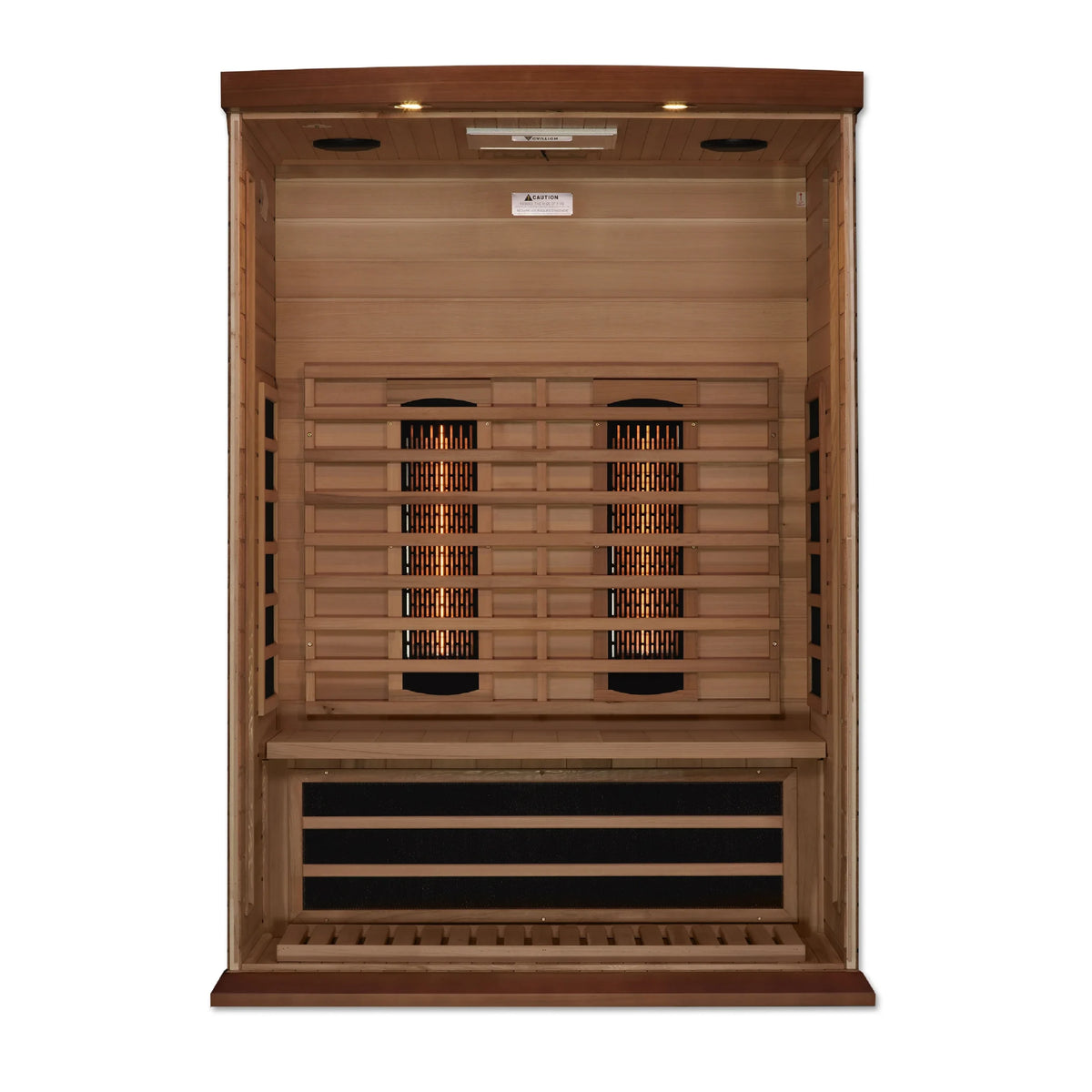 Golden Designs Maxxus 2-Person Full Spectrum Near Zero EMF FAR Infrared Sauna in Canadian Red Cedar | MX-M206-01-FS CED