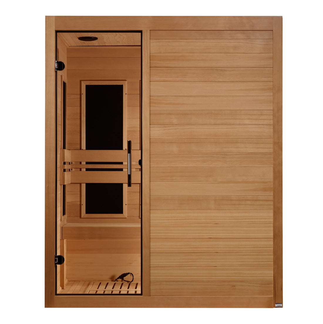 Golden Designs Maxxus S-Line 3-Person Low EMF FAR Infrared Sauna with Canadian Hemlock