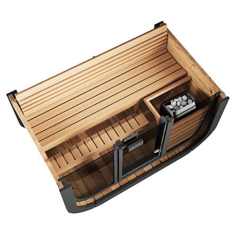 SaunaLife 3-Person Cube-Series Outdoor Home Sauna Kit CL4G-Sauna-SaunaLife-Nordica Sauna
