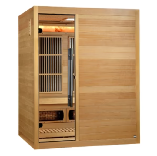 Golden Designs "Soria" 3-Person Full Spectrum Indoor Hybrid Sauna with Harvia Stove-sauna-Golden Designs-Nordica Sauna