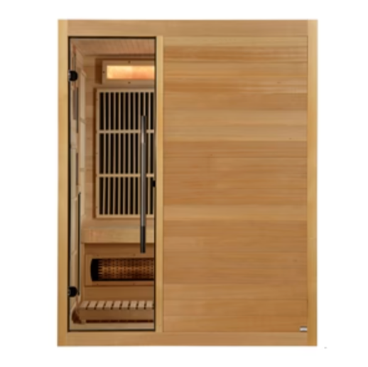Golden Designs "Soria" 3-Person Full Spectrum Indoor Hybrid Sauna with Harvia Stove-sauna-Golden Designs-Nordica Sauna