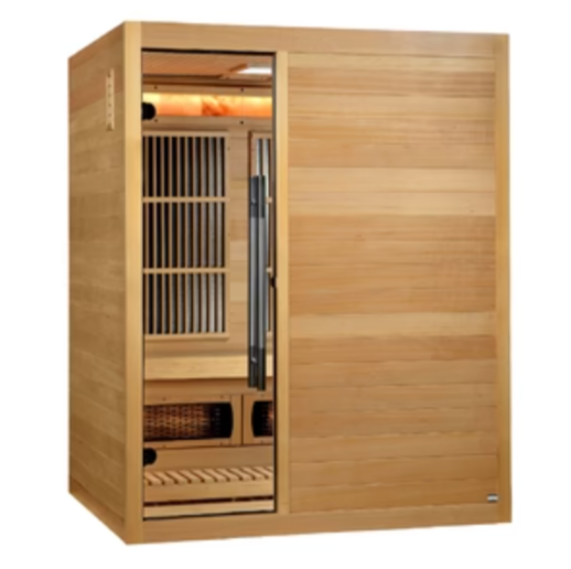 Golden Designs "Soria" 3-Person Full Spectrum Indoor Hybrid Sauna with Harvia Stove-sauna-Golden Designs-Nordica Sauna