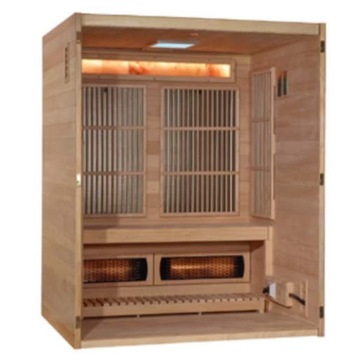 Golden Designs "Soria" 3-Person Full Spectrum Indoor Hybrid Sauna with Harvia Stove-sauna-Golden Designs-Nordica Sauna