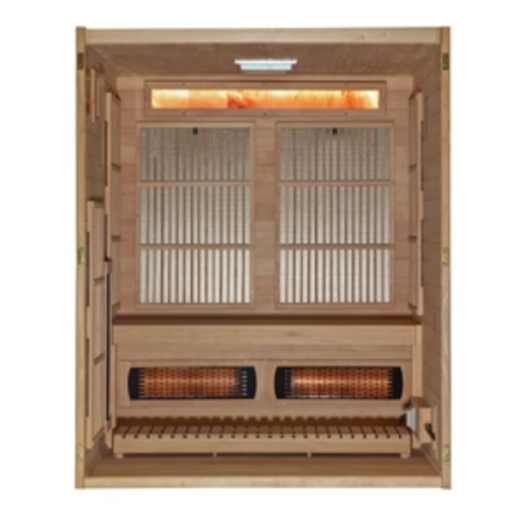 Golden Designs "Soria" 3-Person Full Spectrum Indoor Hybrid Sauna with Harvia Stove-sauna-Golden Designs-Nordica Sauna