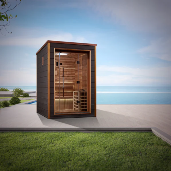 Golden Designs "Narvik" 2 Person Outdoor-Indoor Traditional Steam Sauna | GDI-8202-01-Sauna-Golden Designs-Nordica Sauna