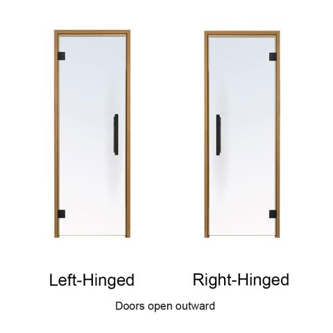 ProSaunas Clear Glass Sauna Door 24x81