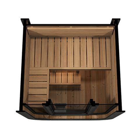 SaunaLife 2-Person Cube-Series Outdoor Home Sauna Kit CL3G