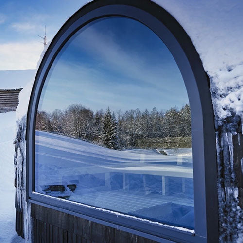 Iglucraft Panoramic Iglusauna 6-Person Fully Assembled Outdoor Sauna