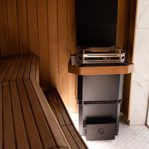 Saunum AIR L 13 Sauna Heater Air Series, 13kW Sauna Heater with Climate Equalizer, Black-Sauna Heater-Saunum-Nordica Sauna