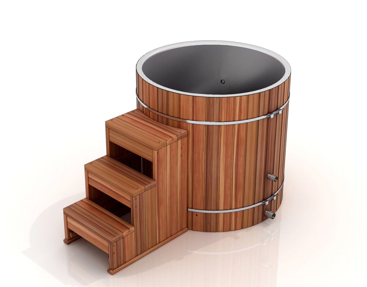 Golden Designs Dynamic Cold Therapy Barrel 304 Stainless Steel Cold Plunge with Chiller-Cold Plunge Tubs-Golden Designs-Nordica Sauna