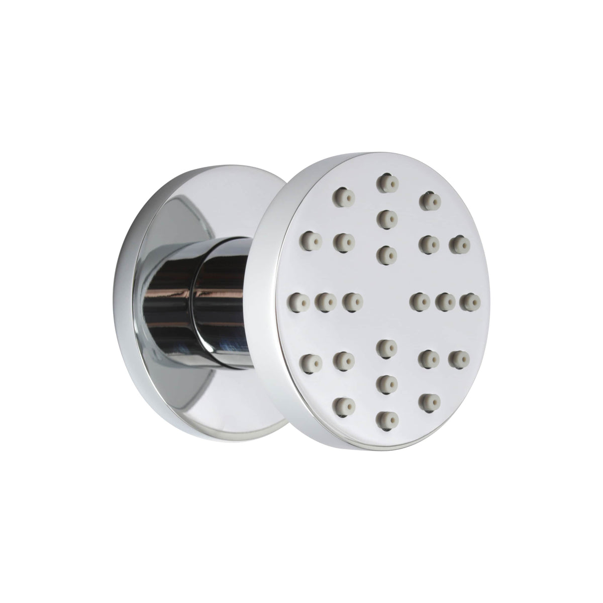 ThermaSol 55mm DIA x 8.5mm. Body Spray Round-Steam Shower Controls & Accessories-ThermaSol-Polished Chrome-Nordica Sauna