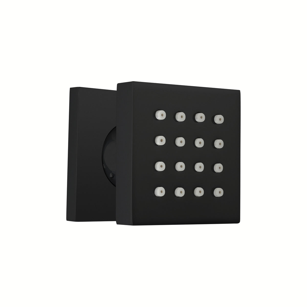 ThermaSol 50mm x 50mm x 10mm, Body Spray Square-Steam Shower Controls & Accessories-ThermaSol-Matte Black-Nordica Sauna
