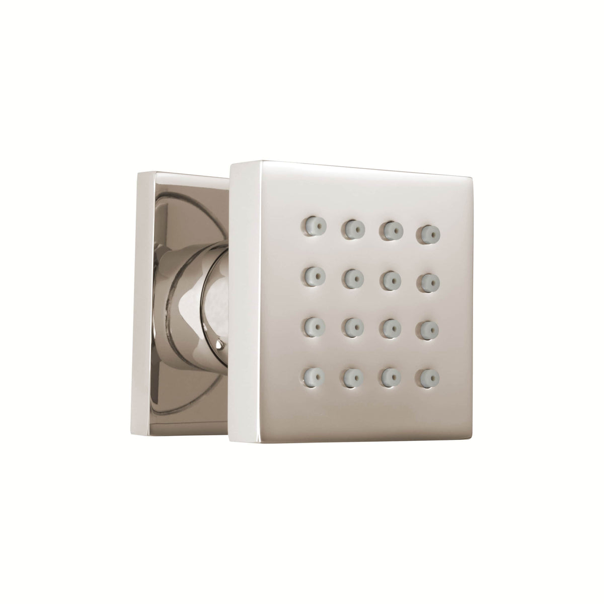 ThermaSol 50mm x 50mm x 10mm, Body Spray Square-Steam Shower Controls & Accessories-ThermaSol-Polished Nickel-Nordica Sauna