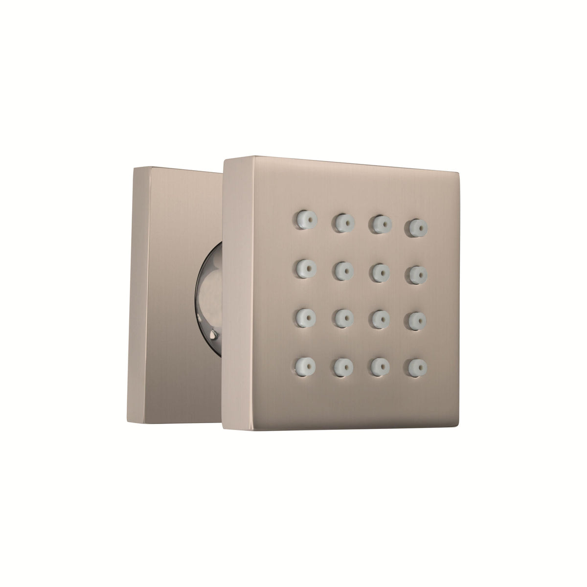 ThermaSol 50mm x 50mm x 10mm, Body Spray Square-Steam Shower Controls & Accessories-ThermaSol-Satin Nickel-Nordica Sauna
