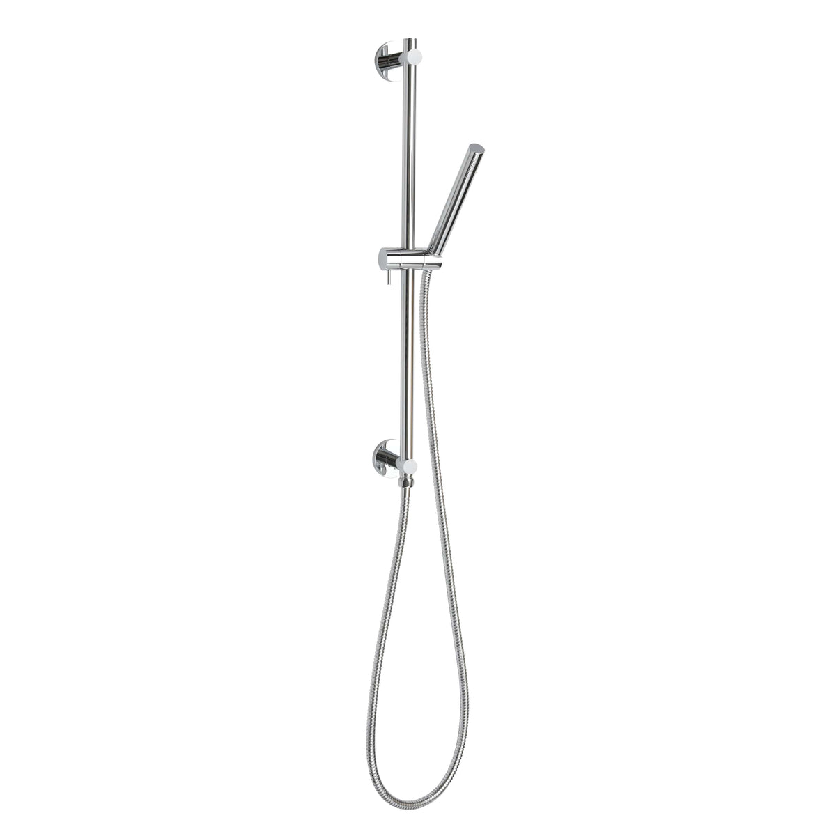 ThermaSol Shower Rail, Hose, and Wand Round-Steam Shower Controls & Accessories-ThermaSol-Polished Chrome-Nordica Sauna