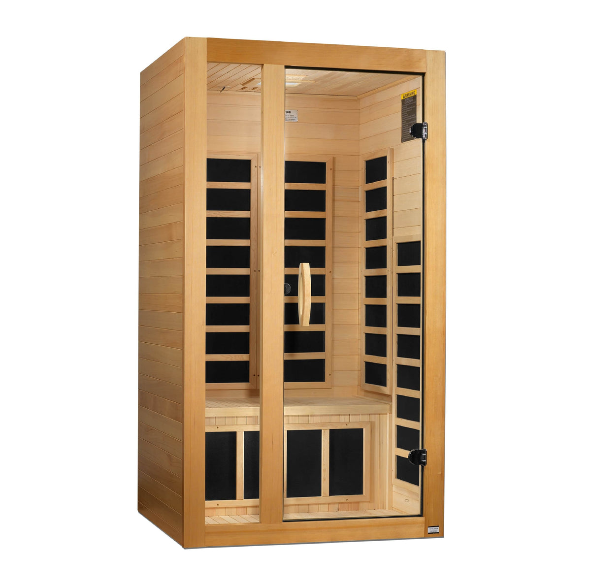 Golden Designs Dynamic "Gracia" 1-2 Person Low EMF FAR Infrared Sauna | DYN-6119-01-Sauna-Golden Designs-Nordica Sauna