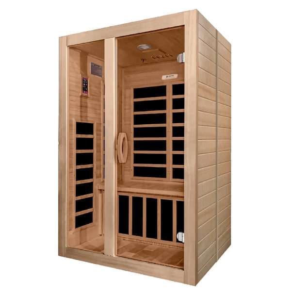 Golden Designs Dynamic "Santiago" 2-Person Low EMF Infrared Sauna | DYN-6209-01-Sauna-Golden Designs-Nordica Sauna