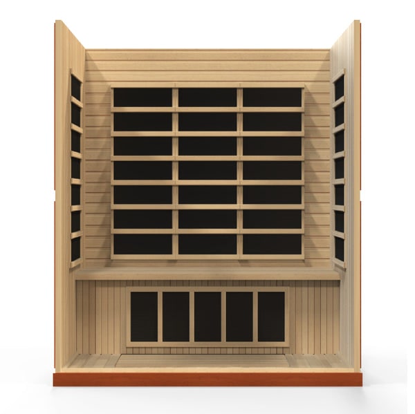 Golden Designs Dynamic "Bergamo" 4-Person Low EMF FAR Infrared Sauna | DYN-6440-01-Sauna-Golden Designs-Nordica Sauna