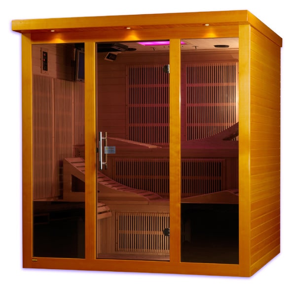 Golden Designs Dynamic "Monaco" 6-person Ultra Low EMF FAR Infrared Sauna | DYN-6996-01-Sauna-Golden Designs-Nordica Sauna